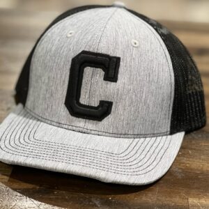 Black Puff Chelsea C Gray Black Mesh Hat