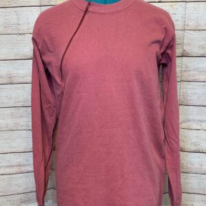 Brick Zipper Chemo Port Long Sleeve Shirt