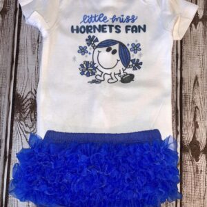 Little Miss Hornets Fan Sublimation Onesiesa