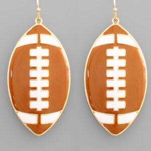 Enamel Sports Ball Earrings Football