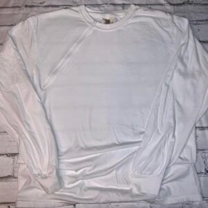 White Zipper Chemo Port Long Sleeve Shirt