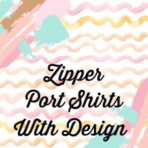 Zipper Port Shirts With Design
