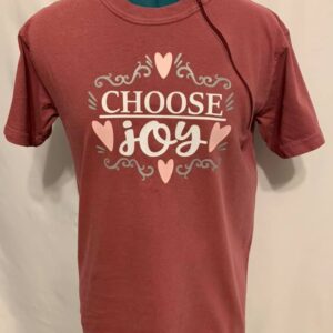 Choose Joy - Crimson Youth Zipper Chemo Port Shirt