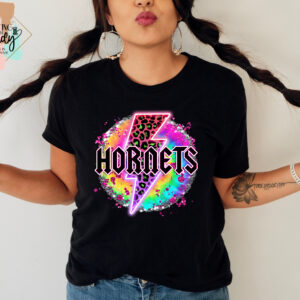 Tie Dye Glitter Hornets Shirt