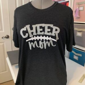 Cheer Mom Football Stitch Shirt