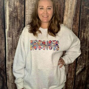 Hornets Tie Dye Sketch Ash Gray Sweatshirt