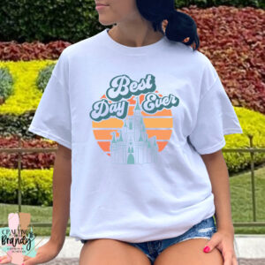 Best Day Ever Castle Shirt Warm Colors