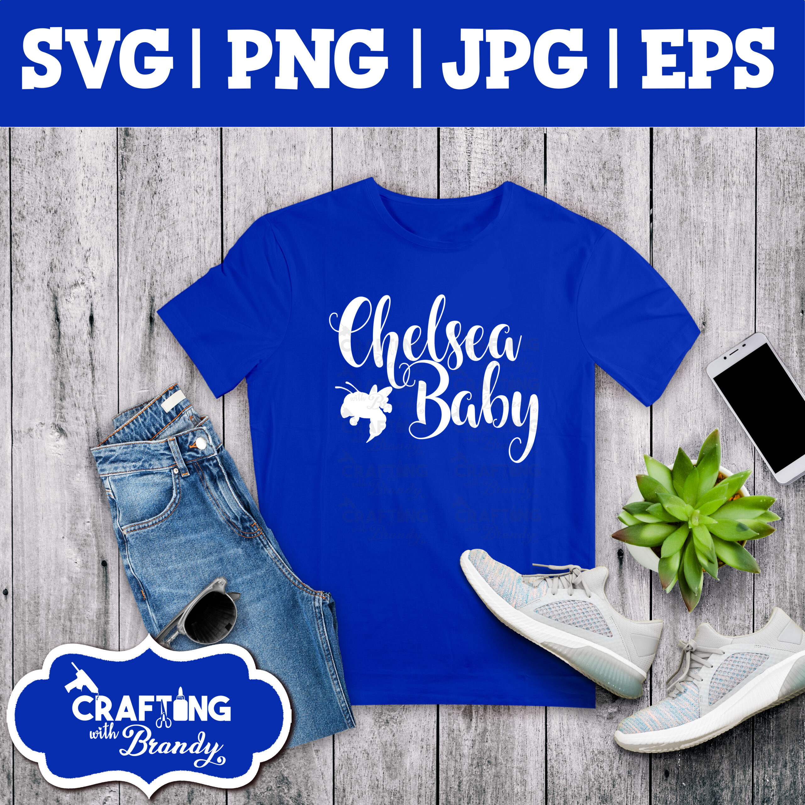 Chelsea Baby with Hornet design | SVG | PNG | JPG | eps cut file