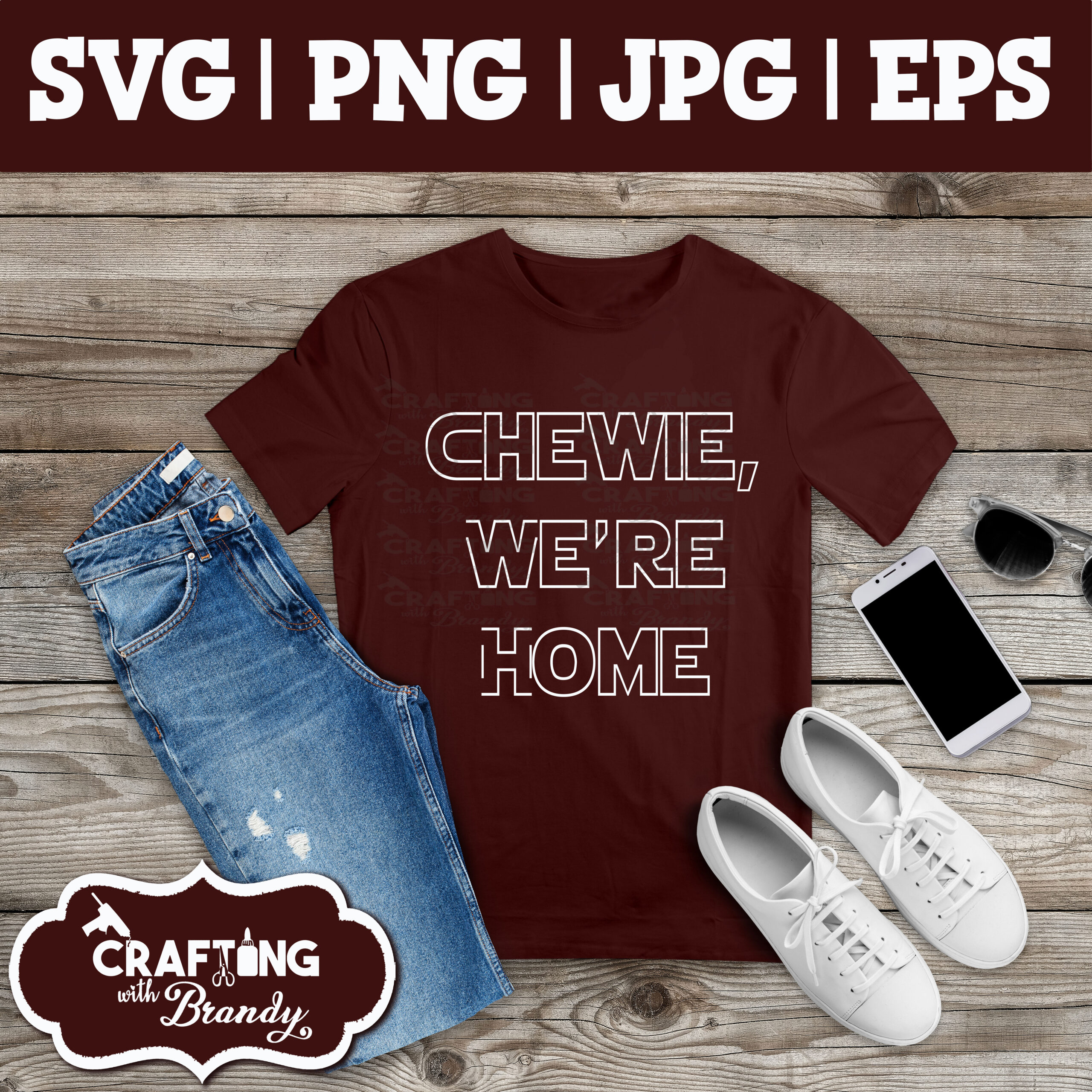 Chewie We're Home | SVG | PNG | JPG | eps cut file