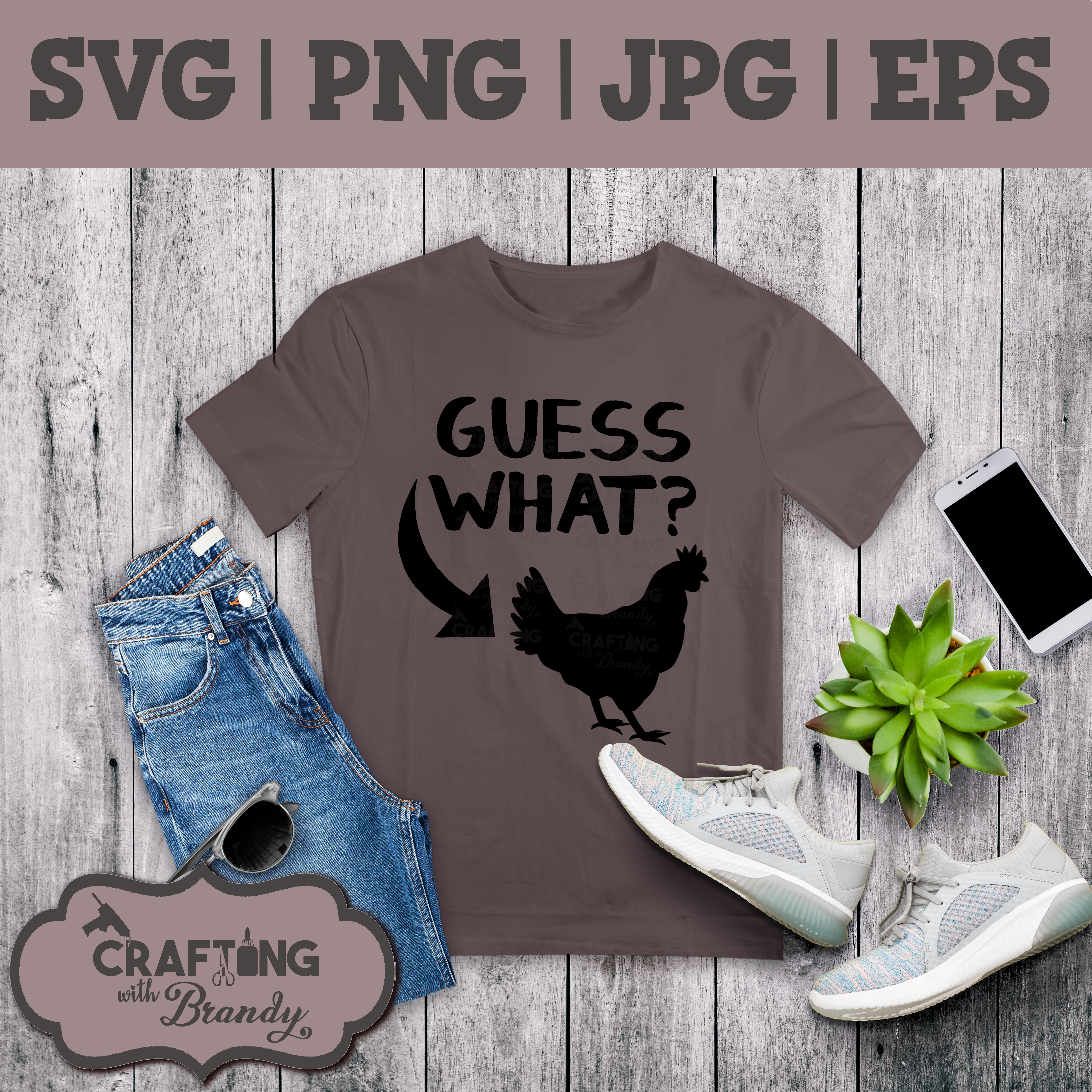 Guess What Chicken Butt Arrow | SVG | PNG | JPG | eps cut file