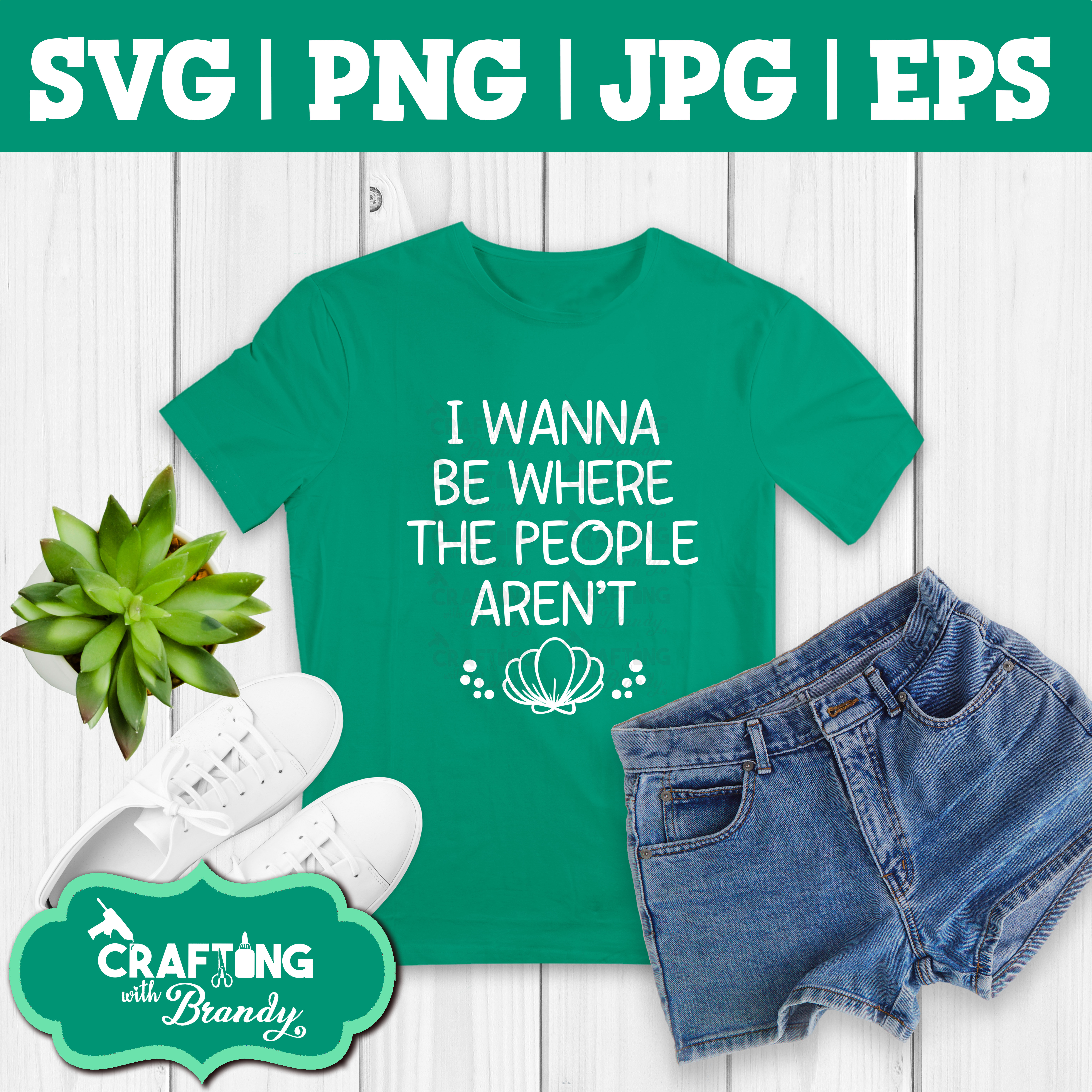 I Want to Be Where the People Aren't Design | SVG | PNG | JPG | eps cut file