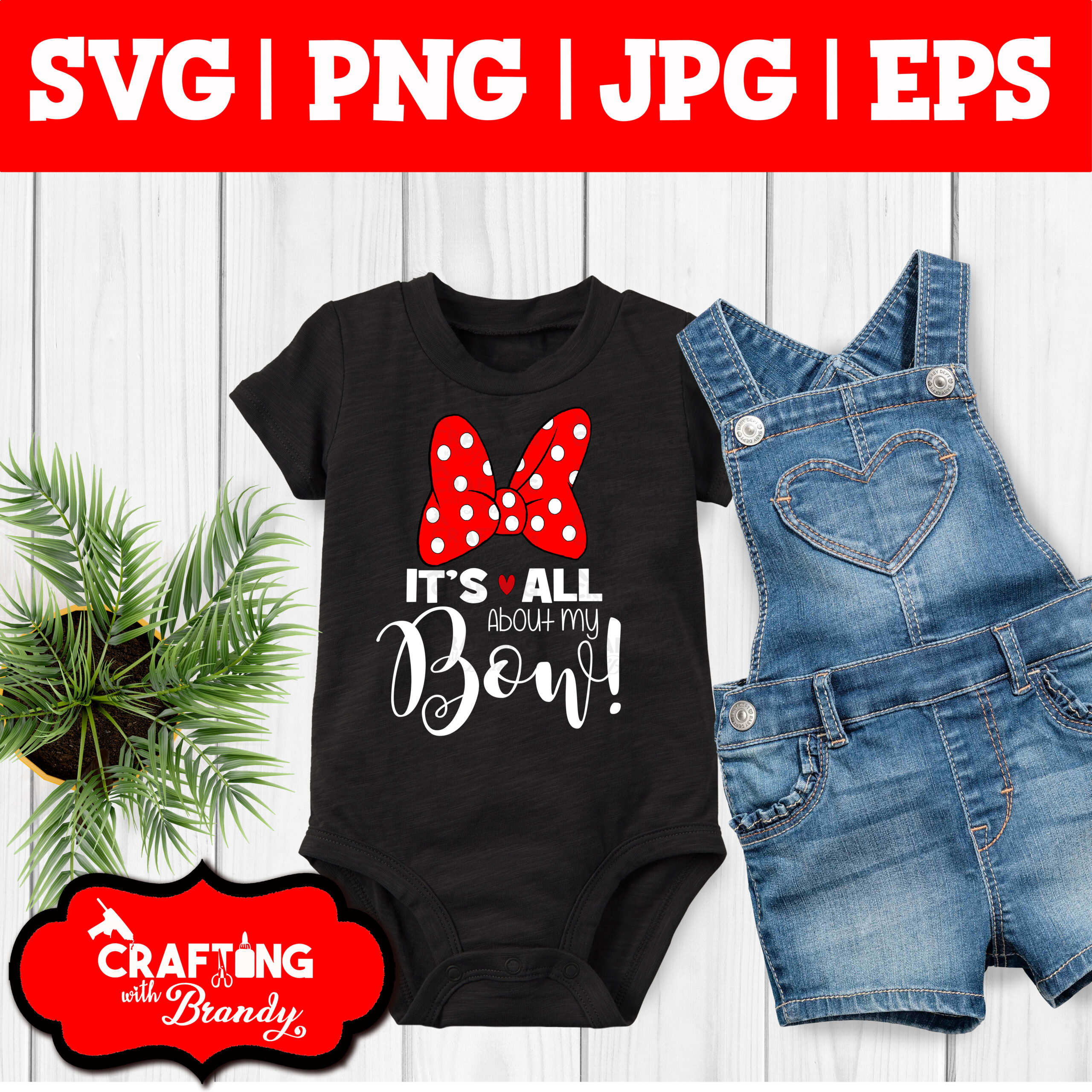 It's All About the Bow Minnie design | SVG | PNG | JPG | eps cut file