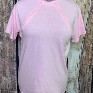 Blossom Zipper Chemo Port Short Sleeve Shirt