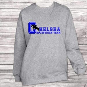 Chelsea Equestrian Team Sweatshirt Gray or Royal