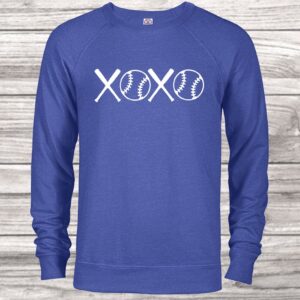 XOXO Baseball Screen Print Sweatshirt