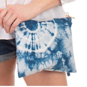 Blue Tie-Dye Cross Body Bag