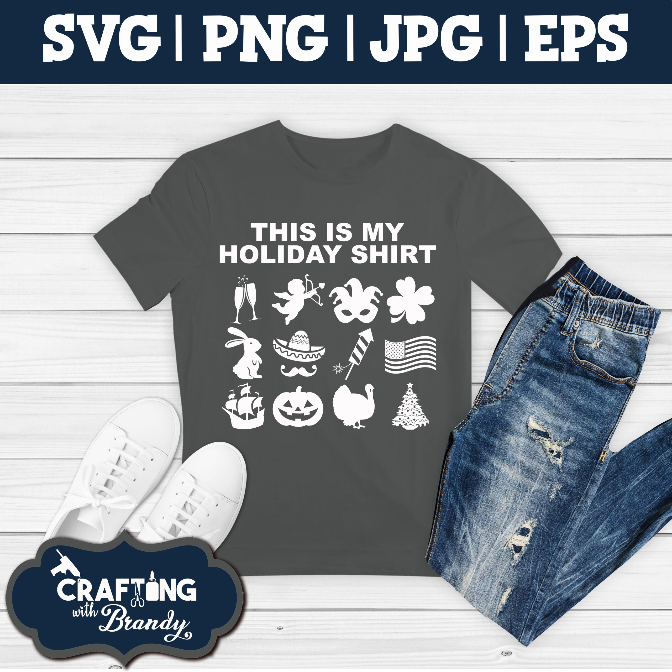 This Is My Holiday Shirt design | SVG | PNG | JPG | eps cut file