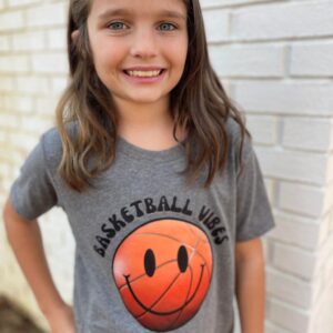 Basketball Vibes Smiley Face Shirt