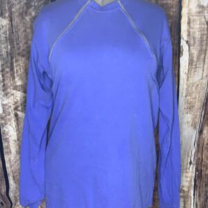 Flo Blue Zipper Chemo Port Long Sleeve Shirt