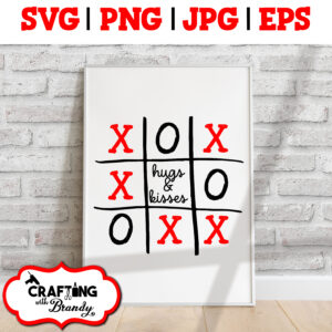XOXO Tic Tac Toe design | SVG | PNG | jpg | eps cut file