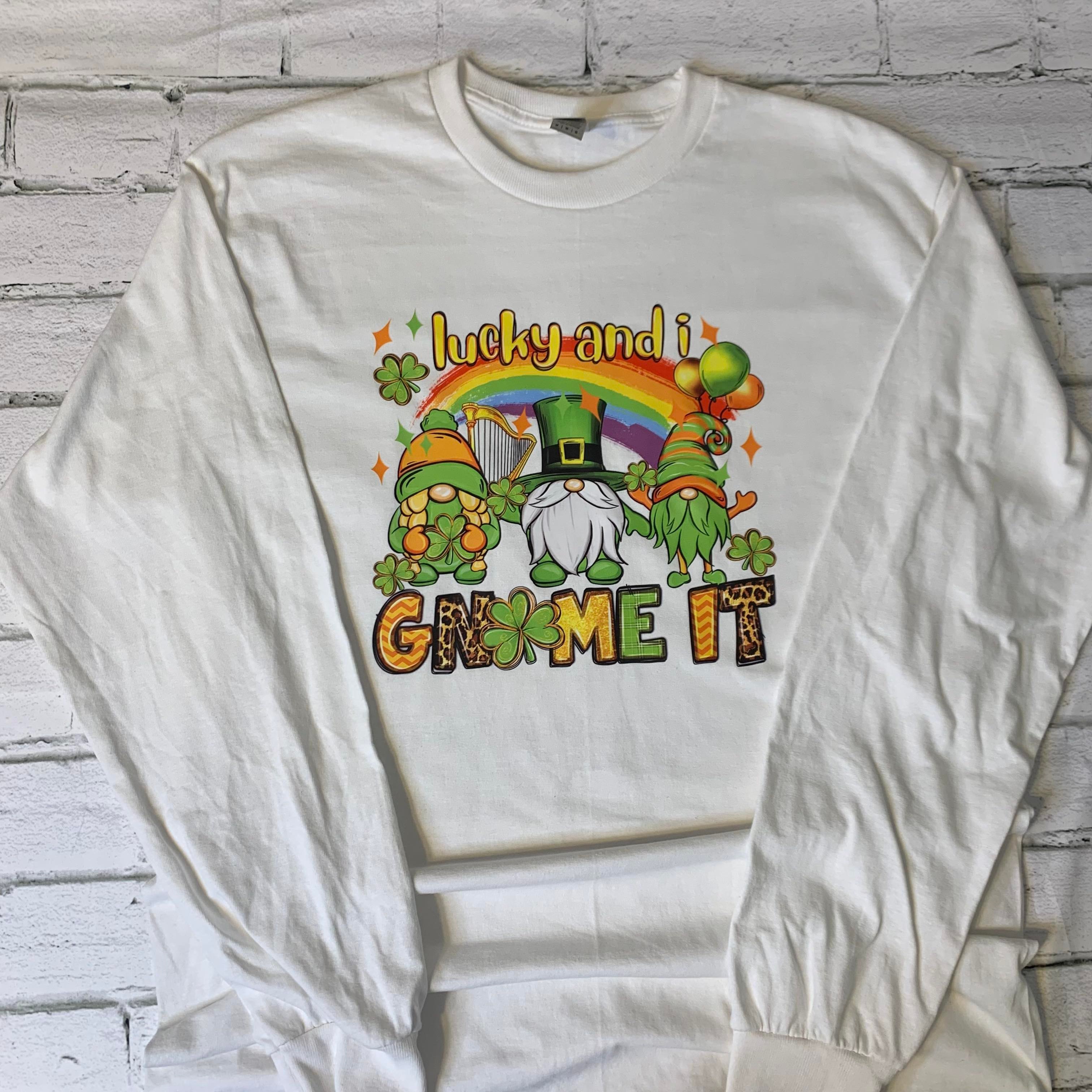 Lucky and I Gnome It Long Sleeve Shirt