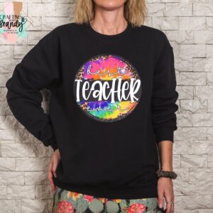 Best Teacher Ever Circle Cheetah Shirt