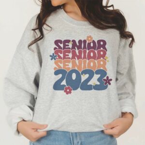 Senior 2023 Stacked Retro Sweatshirt