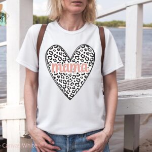 Mama Cheetah Heart Shirt
