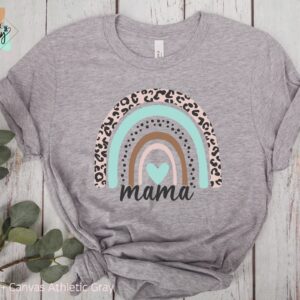 Mama Cheetah Rainbow Shirt