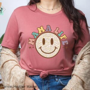 Mama Life Smiley Face Shirt