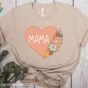Mama Heart & Flowers Shirt