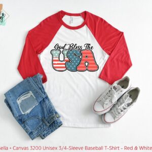 God Bless the USA Raglan Shirt