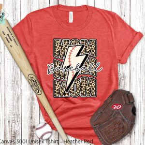 Baseball Cheetah Mom Stacked