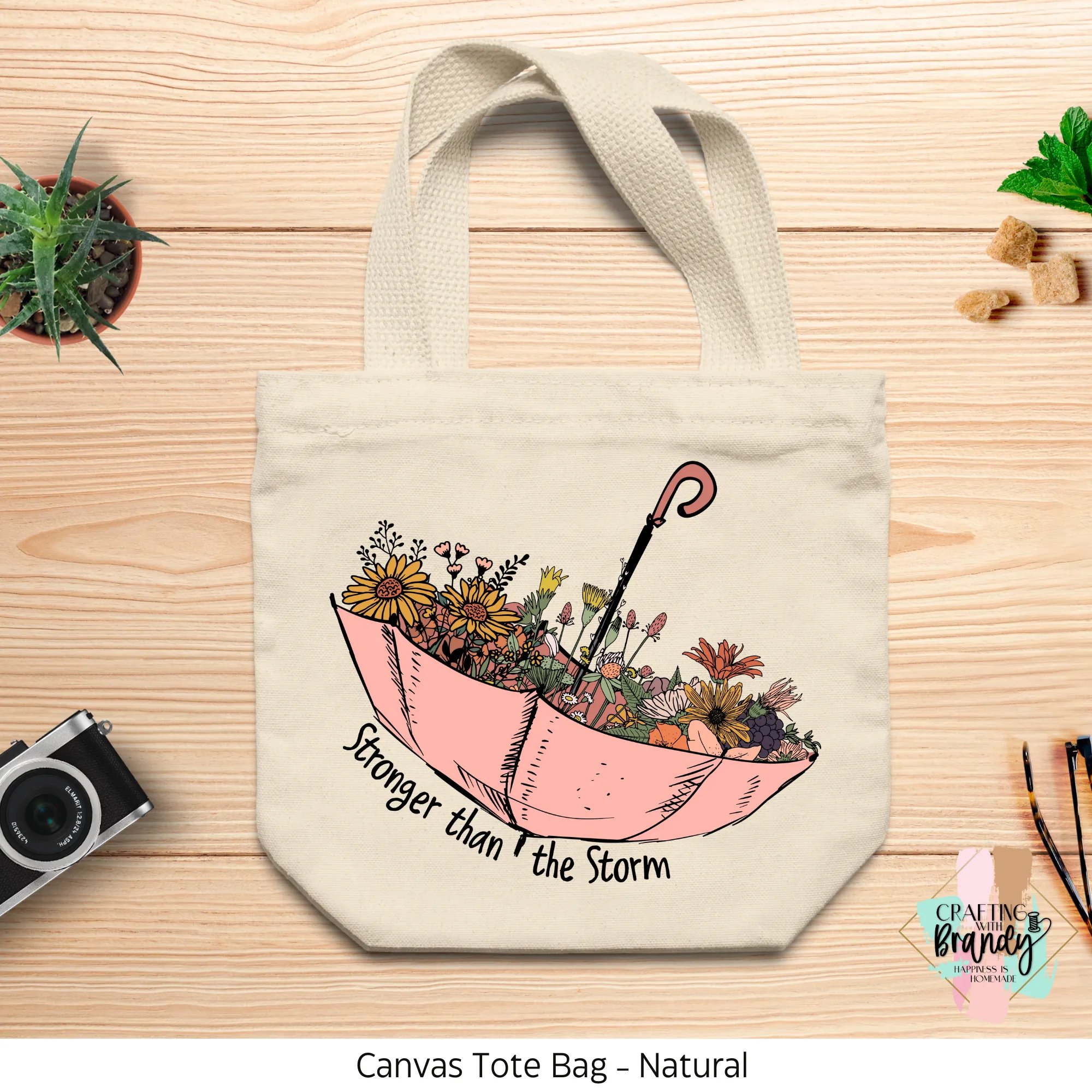 Stronger Than The Storm Canvas Tote Bag