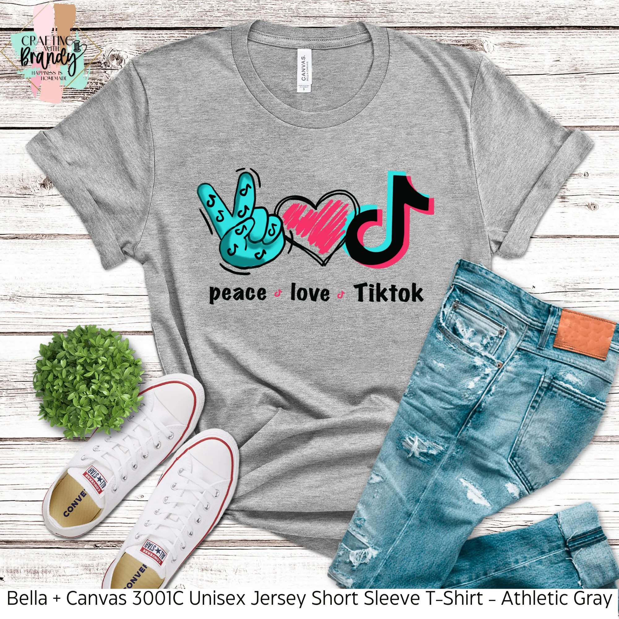 Peace Love TikTok Shirt