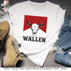 Wallen Red and White Skull Shirt