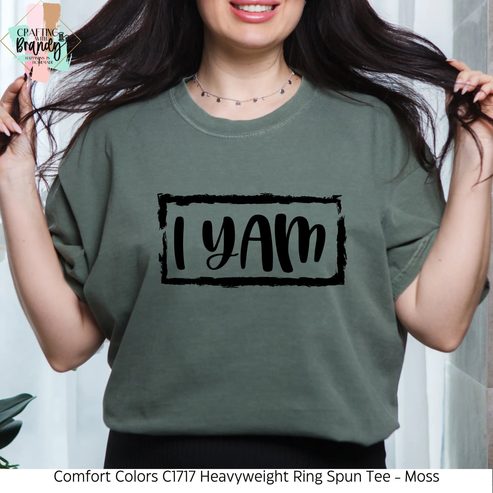 I Yam Brushed Square Shirt