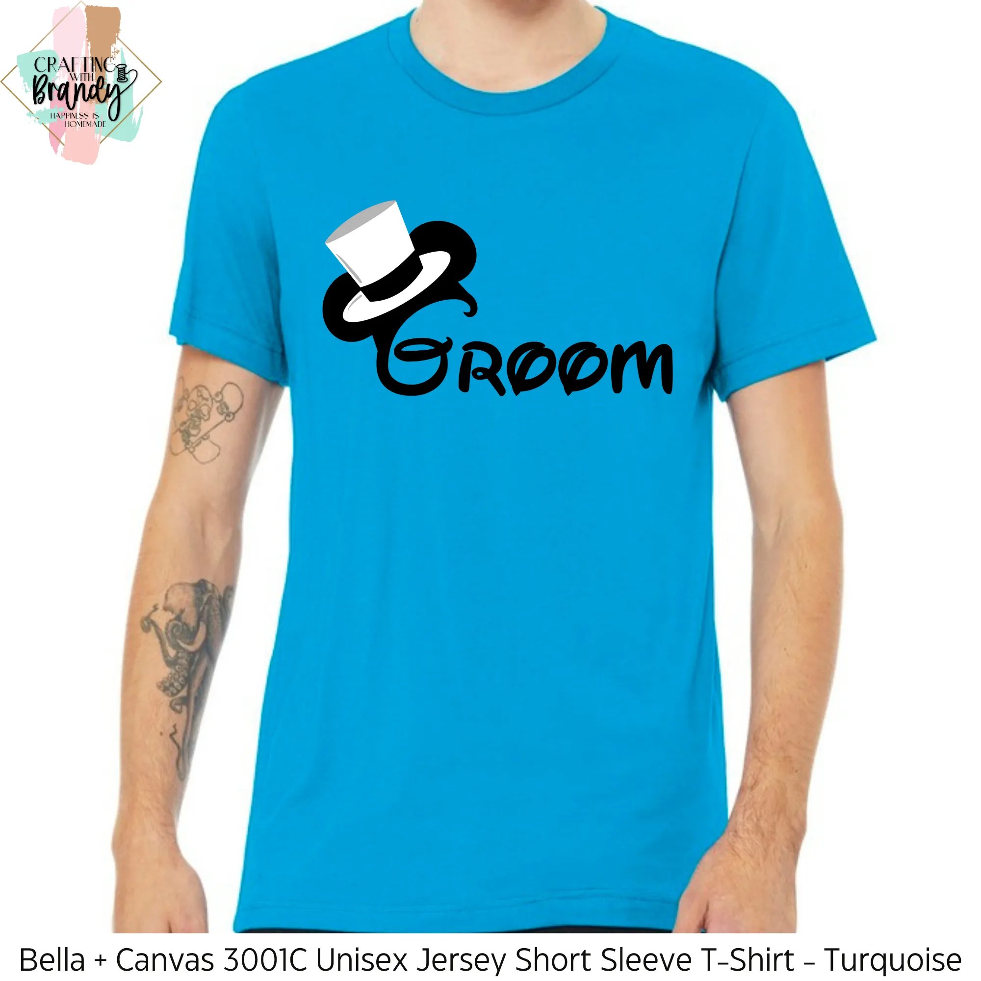 Mickey Groom White Top Hat Shirt