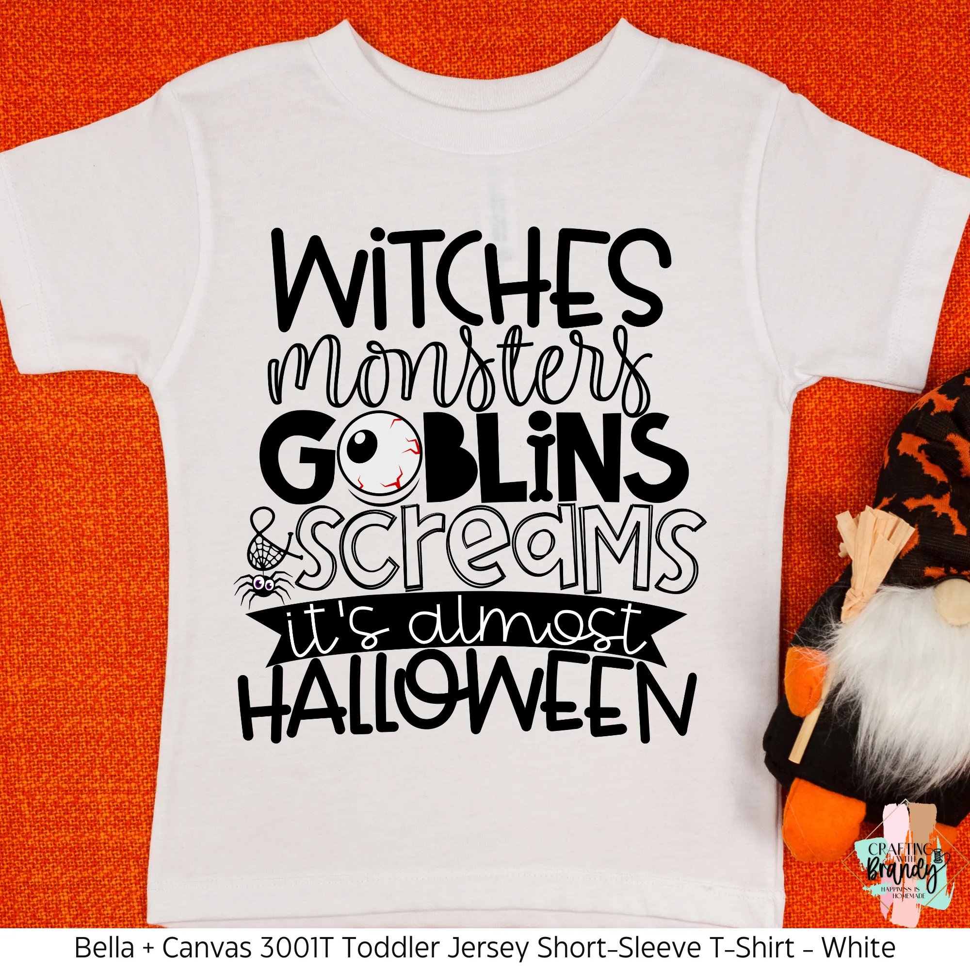 Witches Monsters Goblins & Screams It's Almost Halloween Toddler Shirt