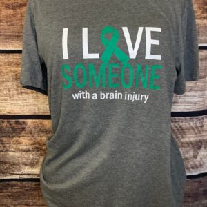 I Love Someone with a Brain Injury Ribbon Shirt