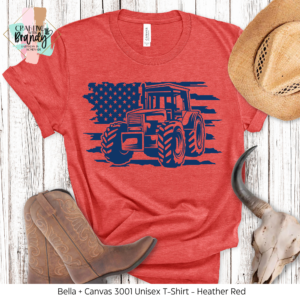 American Flag Tractor Shirt