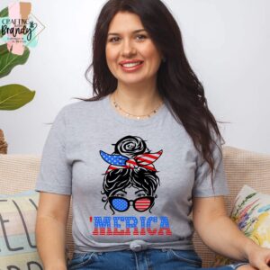 Messy Bun 'Merica Shirt