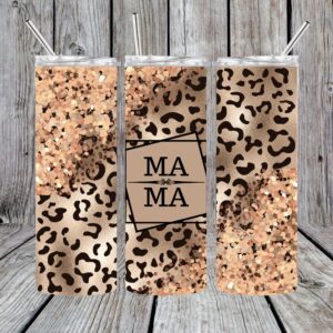 Mama Cheetah Sublimation Tumbler