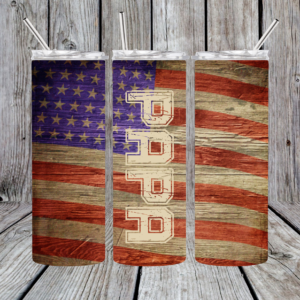 American Flag Personalized Sublimation Tumbler