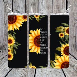 She's a Sunflower Sublimation Tumbler