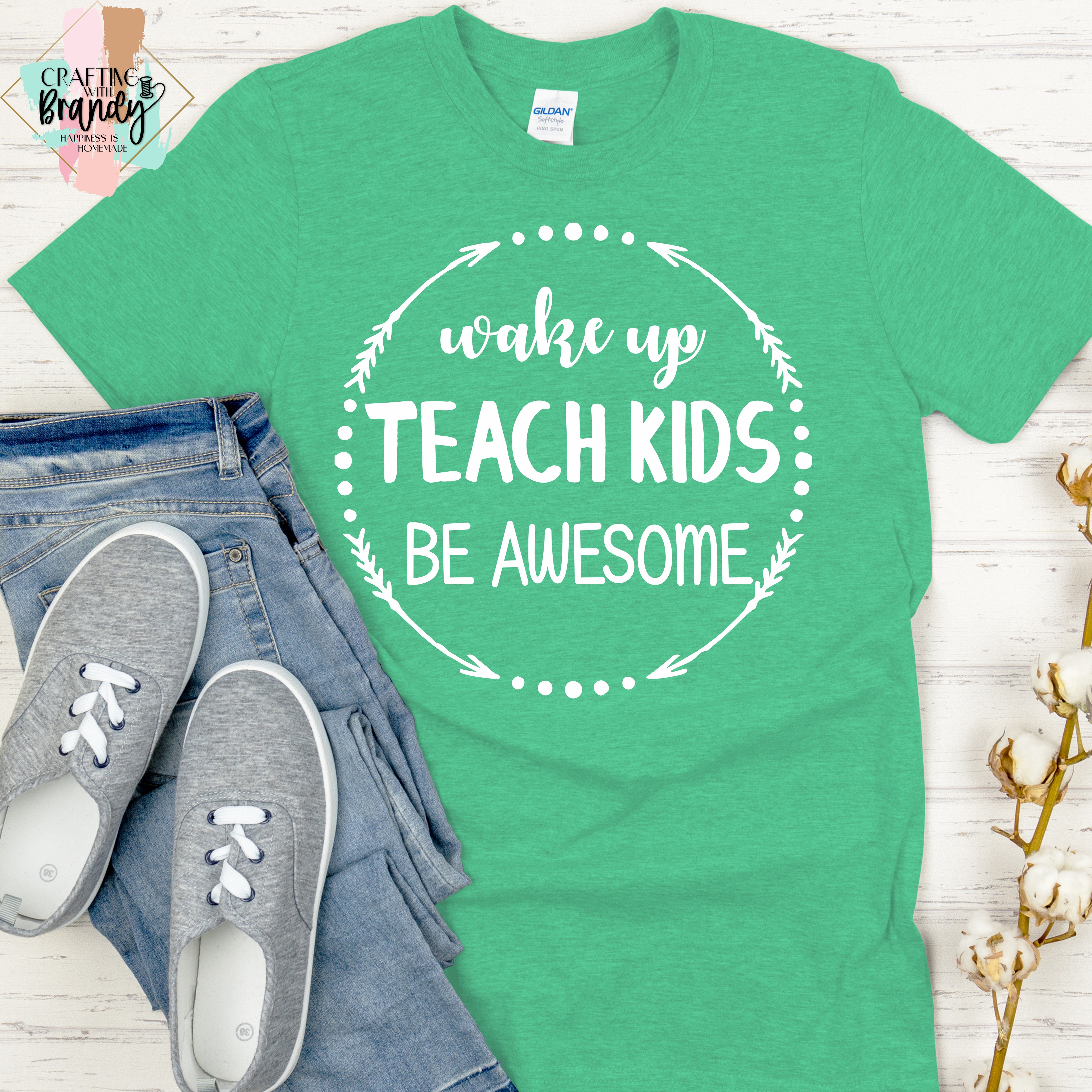 Wake Up Teach Kids Be Awesome Shirt