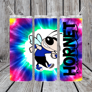 Hornet Hustle Tie Dye Sublimation Tumbler