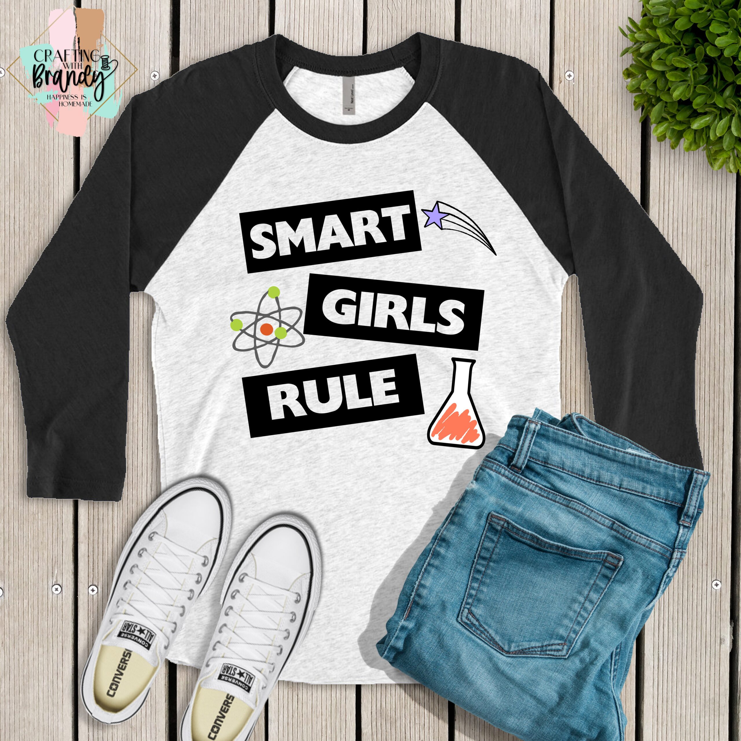 Smart Girls Rule Raglan