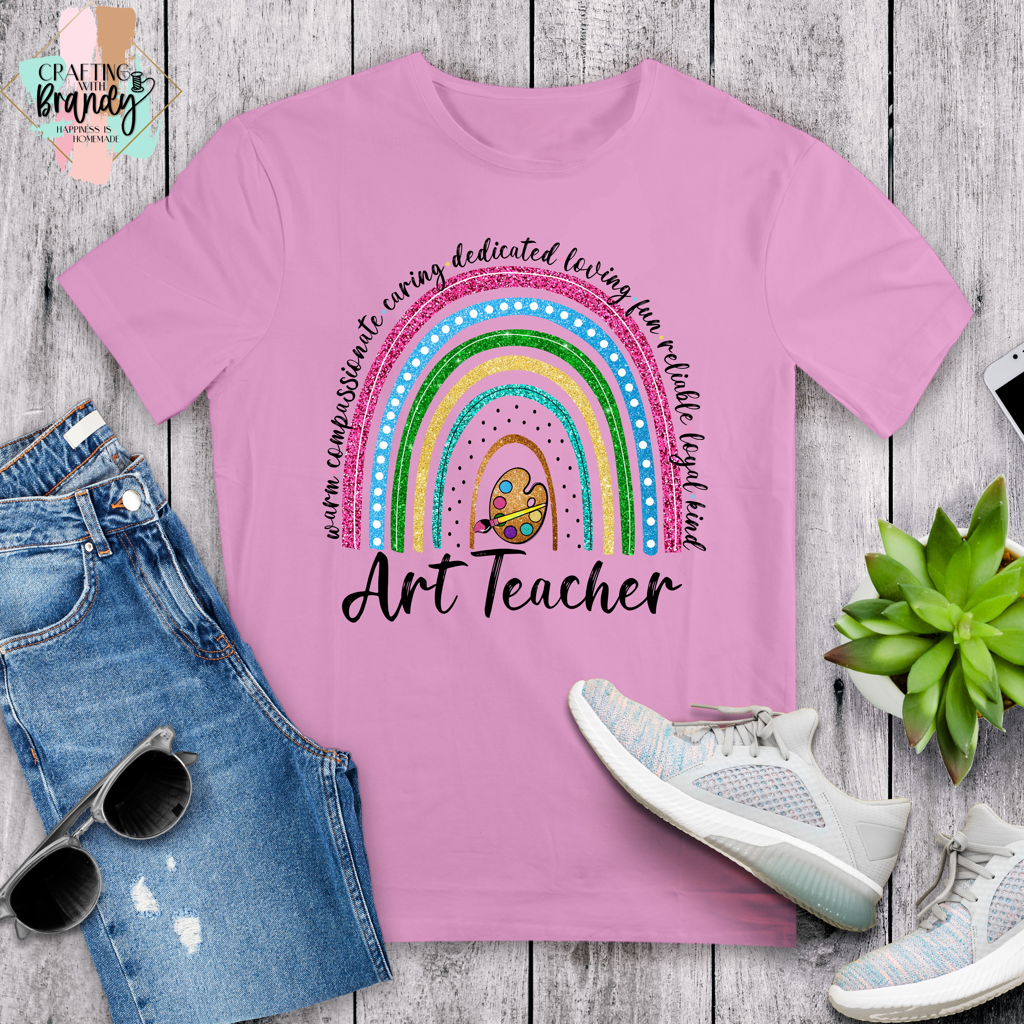 Art Teacher Rainbow Shirt