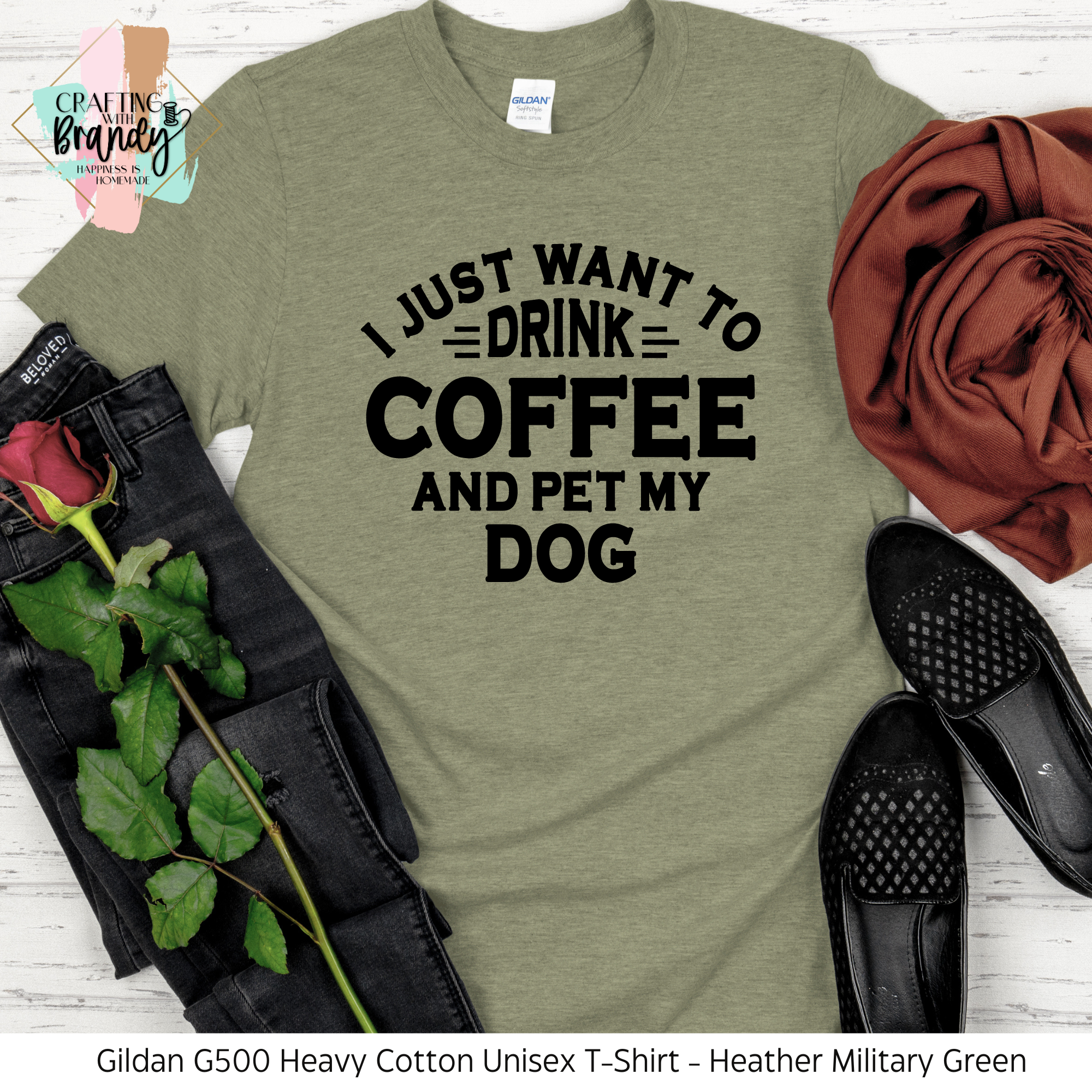I Just Want To Drink Coffee and Pet My Dog(s) Shirt
